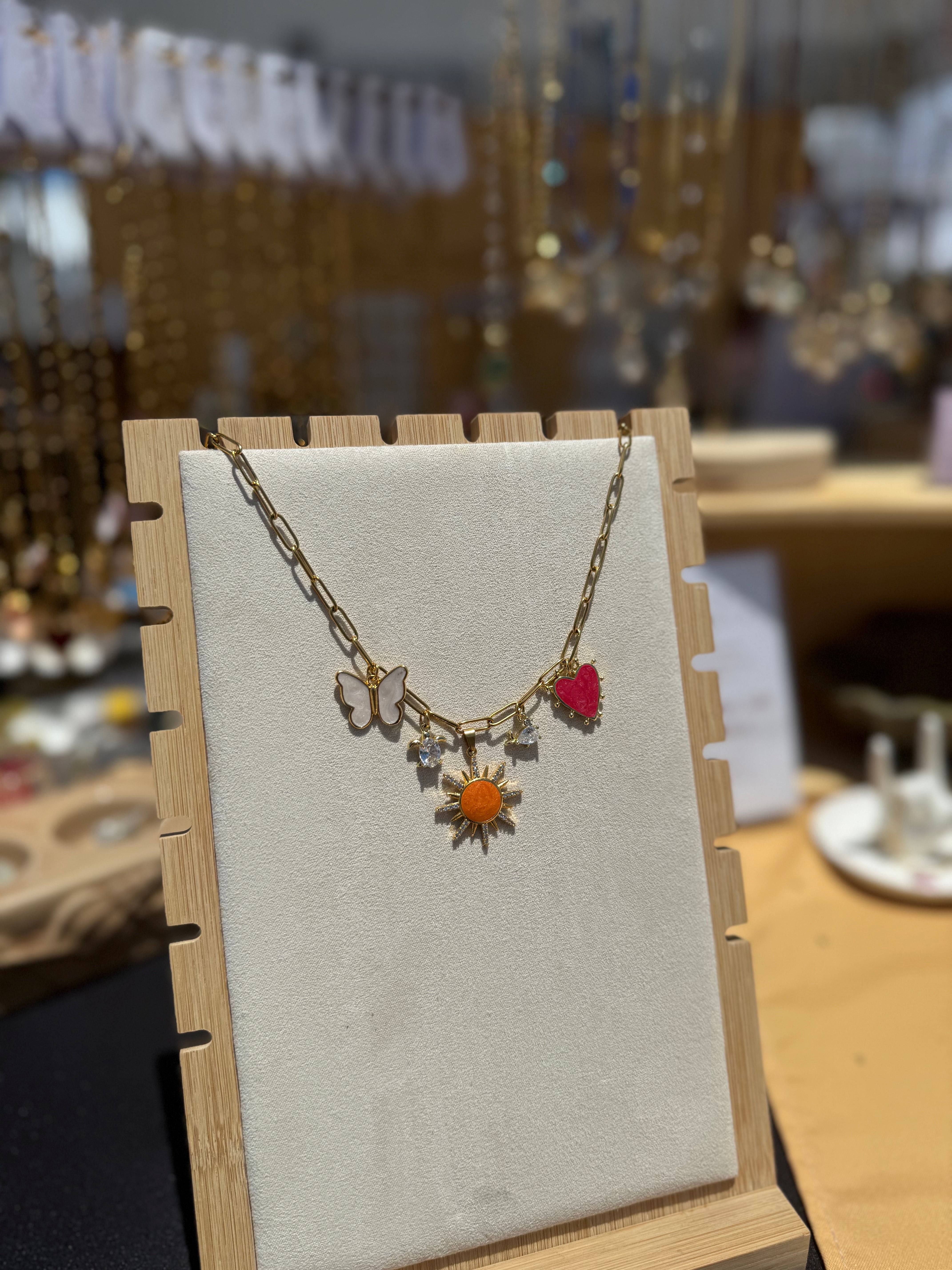 The Charmed Necklace - Butterfly Edition – Shell + Stone