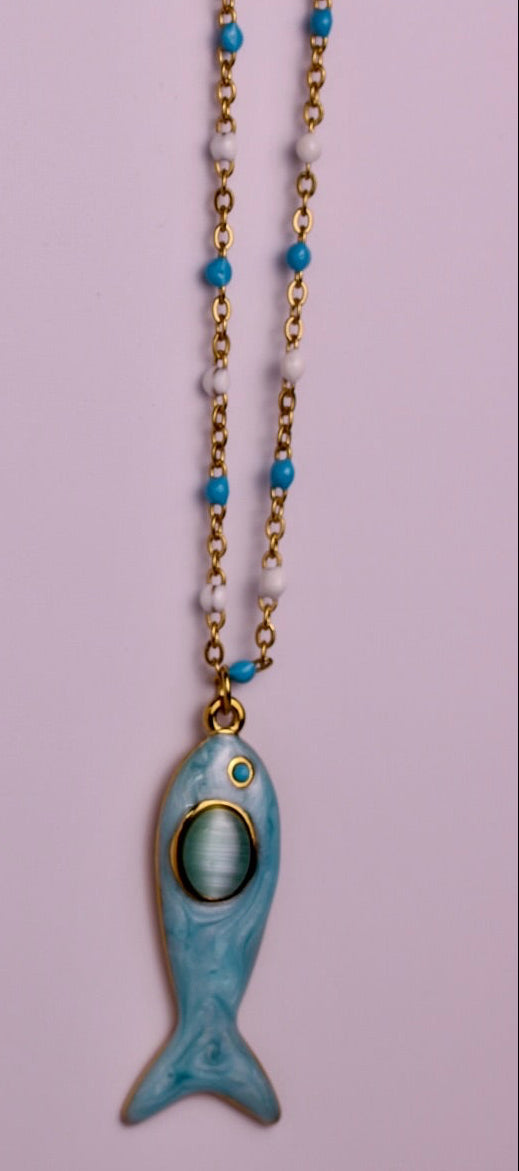 Gone Fishin' Necklace - in Various Options