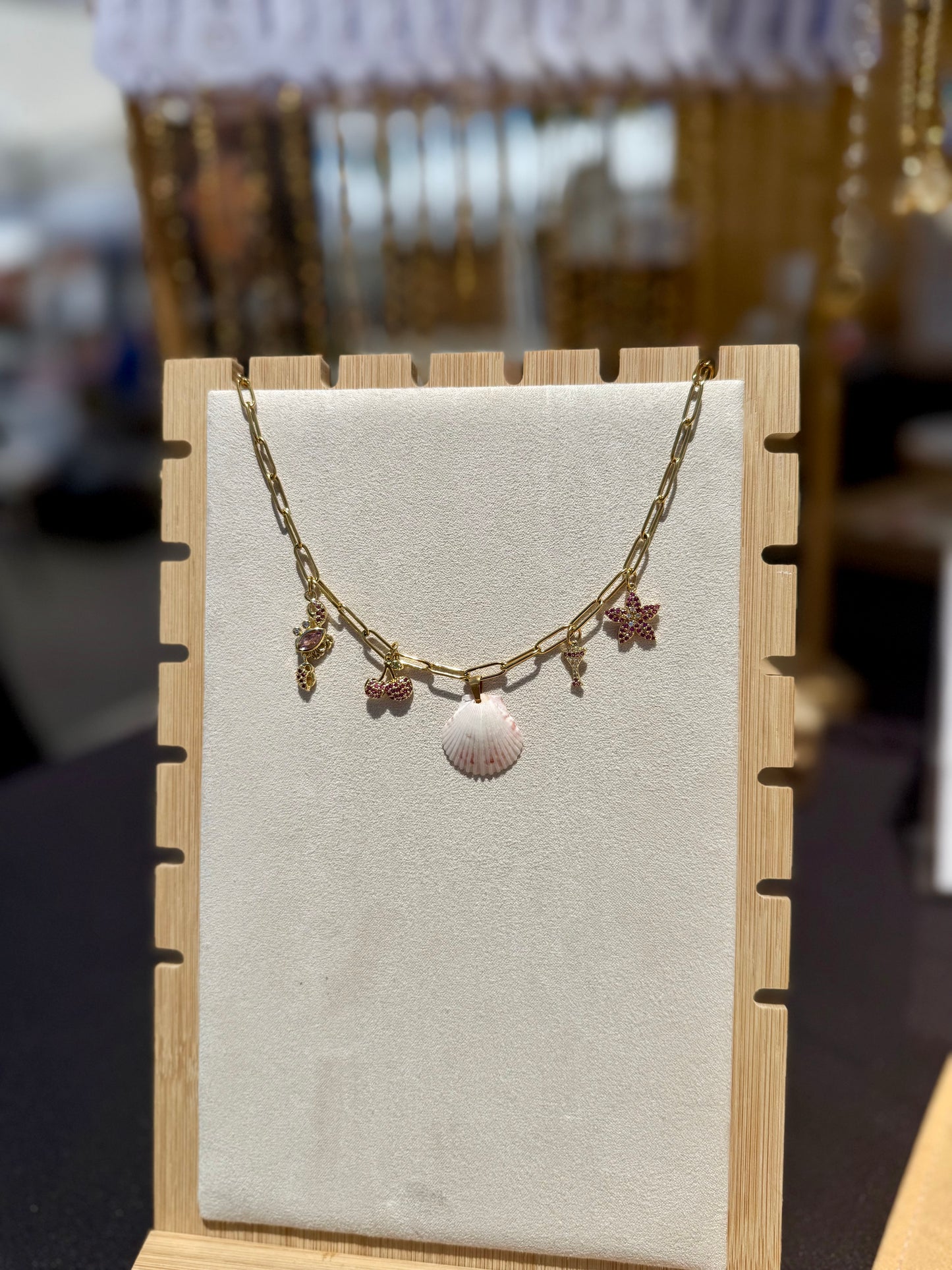 The Charmed Necklace - Crabby Seashell Edition