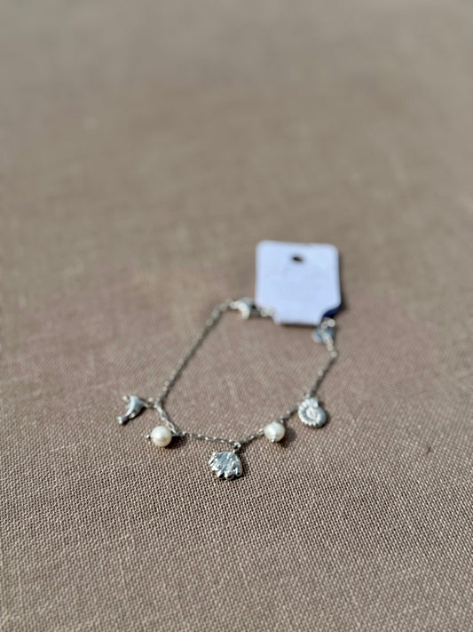 Coast + Charm Bracelet in Silver + Gold