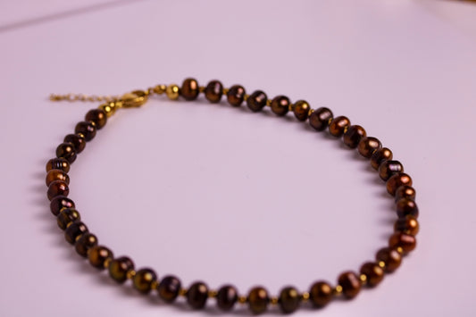 Cocoa Pearl Necklace