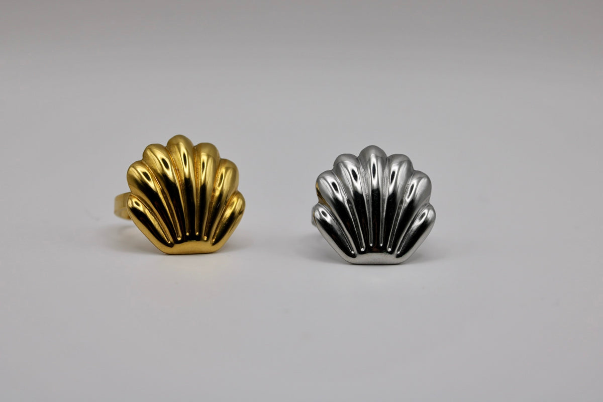 Coralie Ring in Silver + Gold