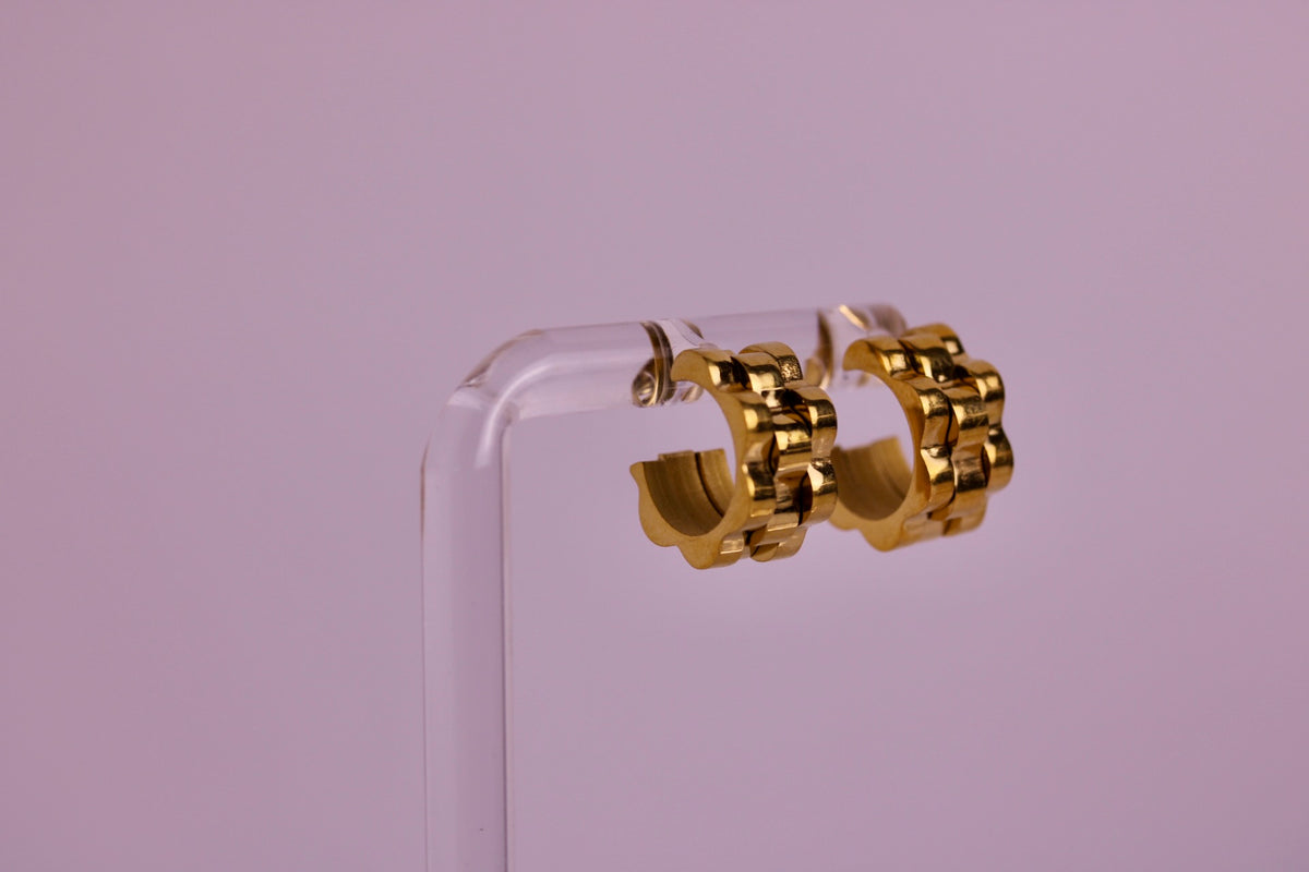 Watchband Studs in Silver, Gold, Two Toned