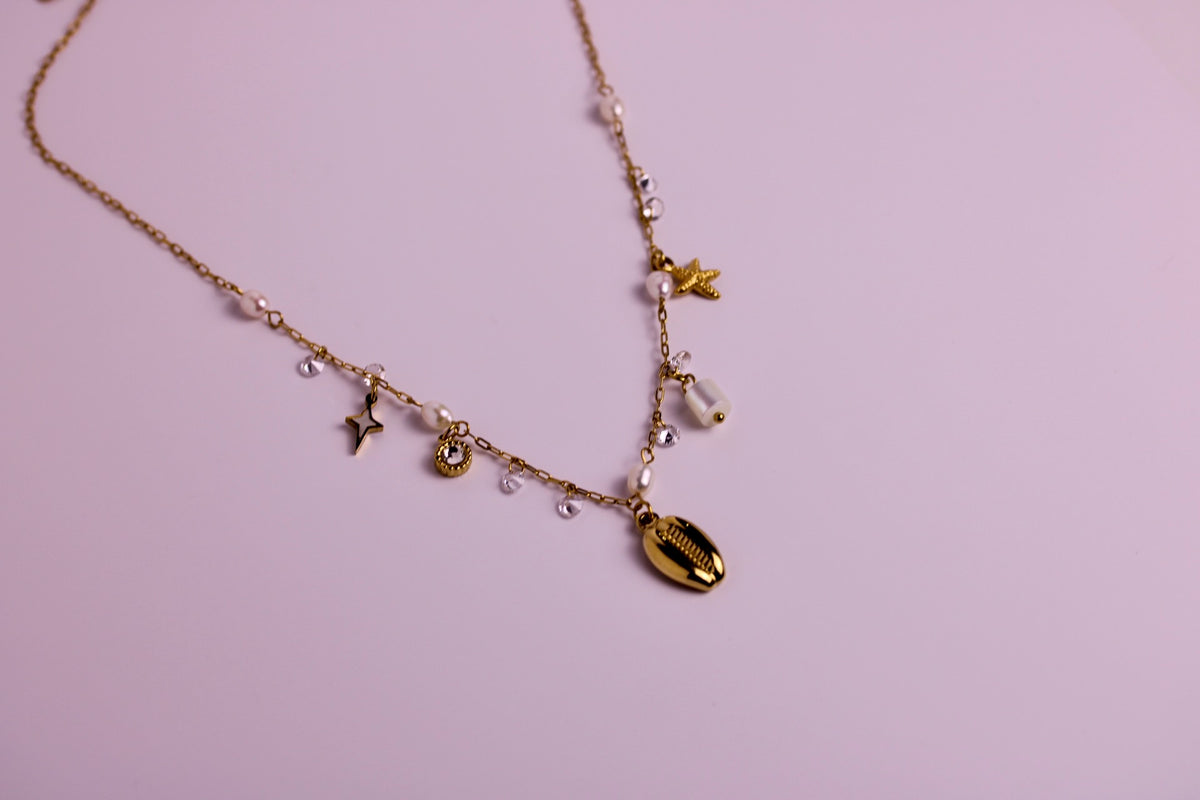 Pearl's Paradise Charm Necklace