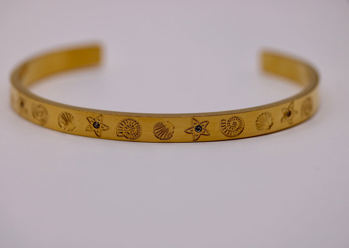 Under the Sea Cuff in Silver + Gold