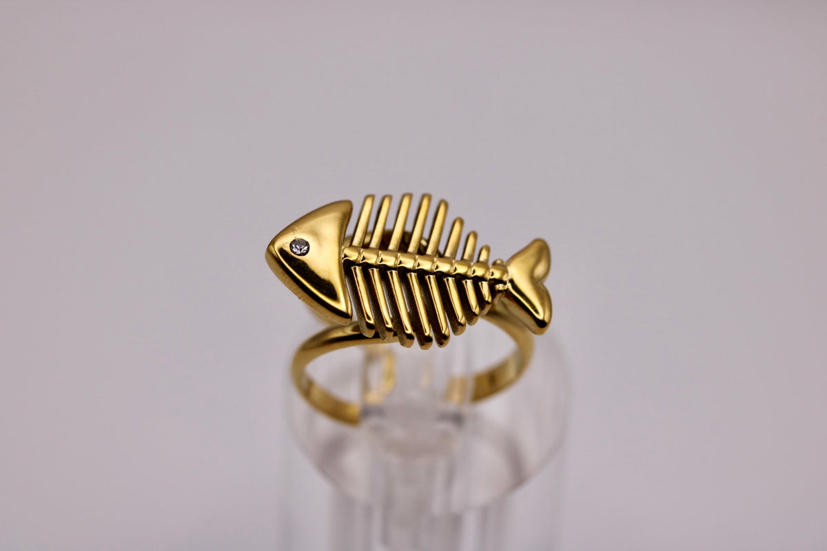 The Golden Fishbone Ring
