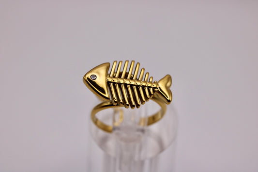 The Golden Fishbone Ring