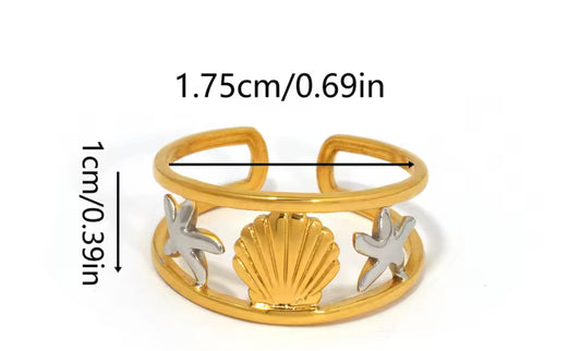 Two Toned Palm Rings