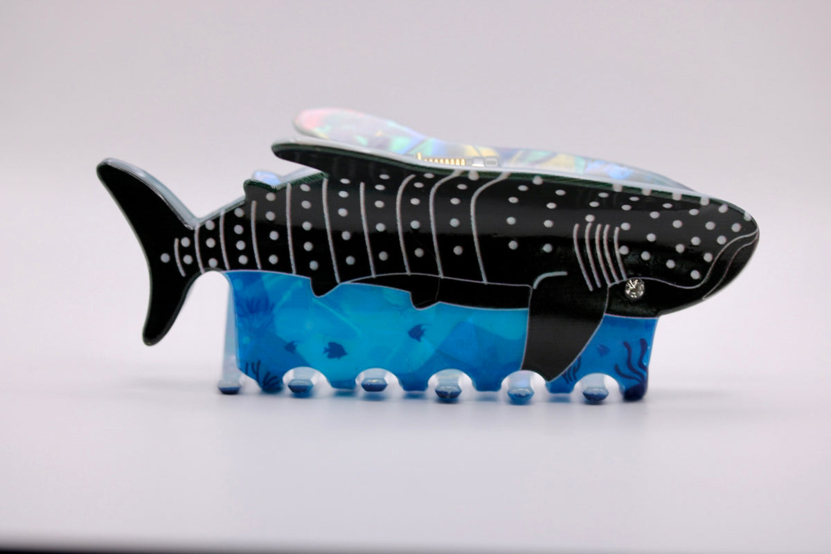 Tiger Beach Shark Hair Clip