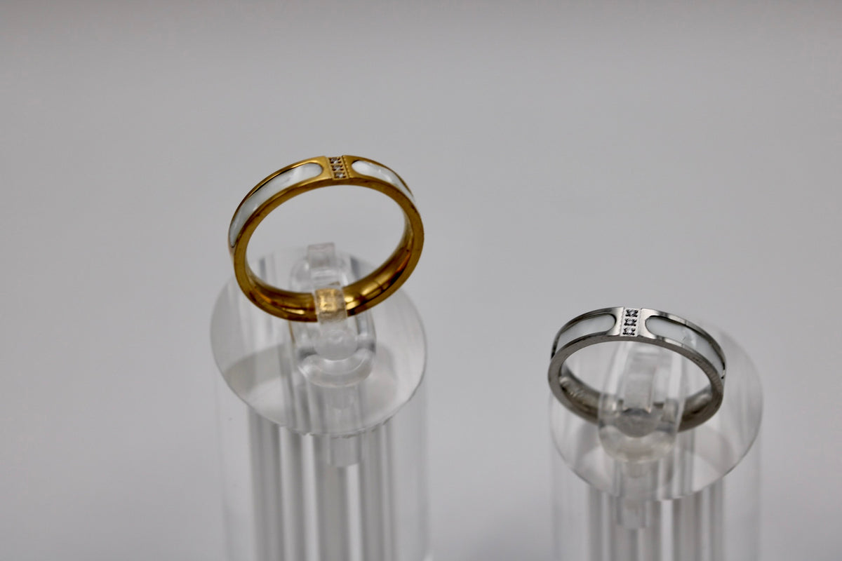 Still Water Ring in Silver + Gold