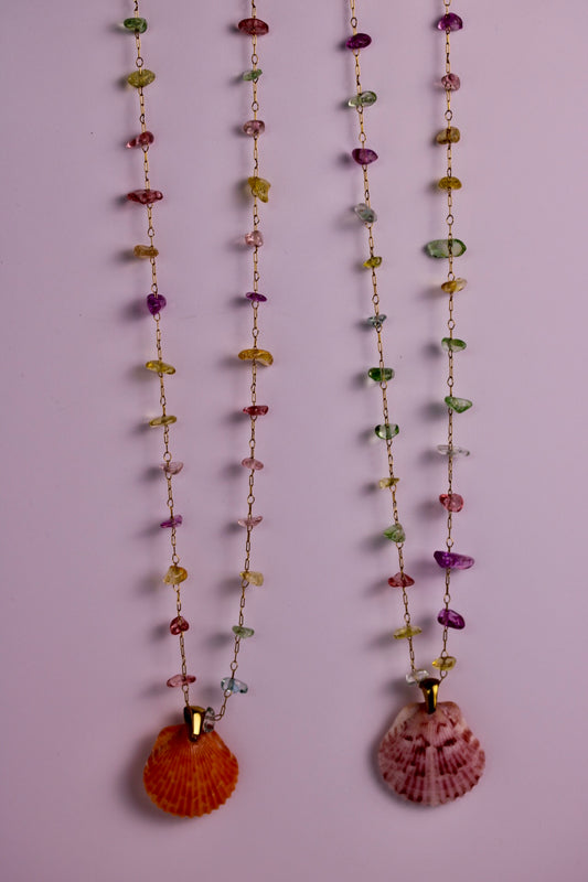 Sea Candy Scallop Necklace