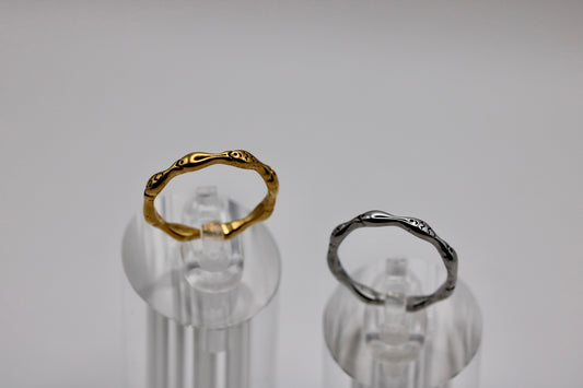 Sardine Band in Silver + Gold