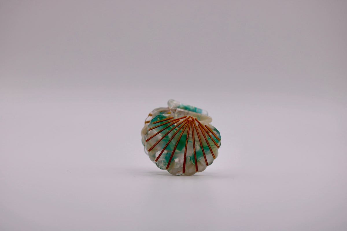 Mini Scallop Hair Clips in Various Colors
