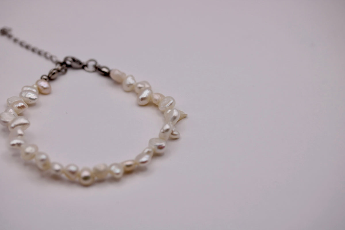 Asymmetrical Pearl Bracelets in Various Colors