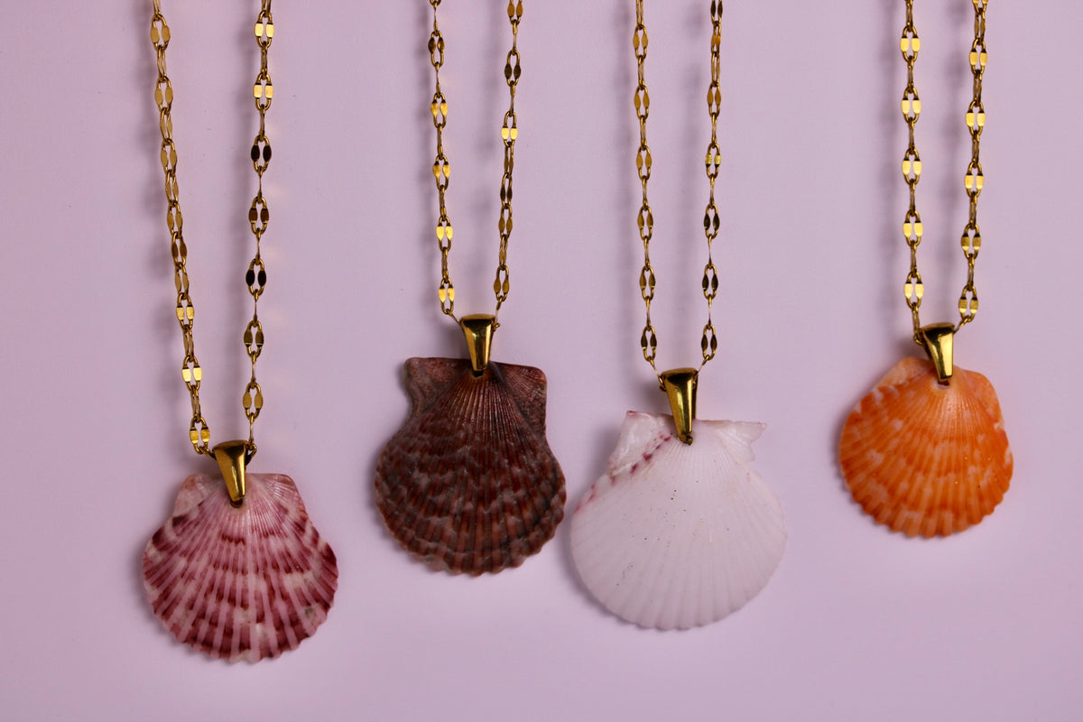 Sandy Scallop Necklaces