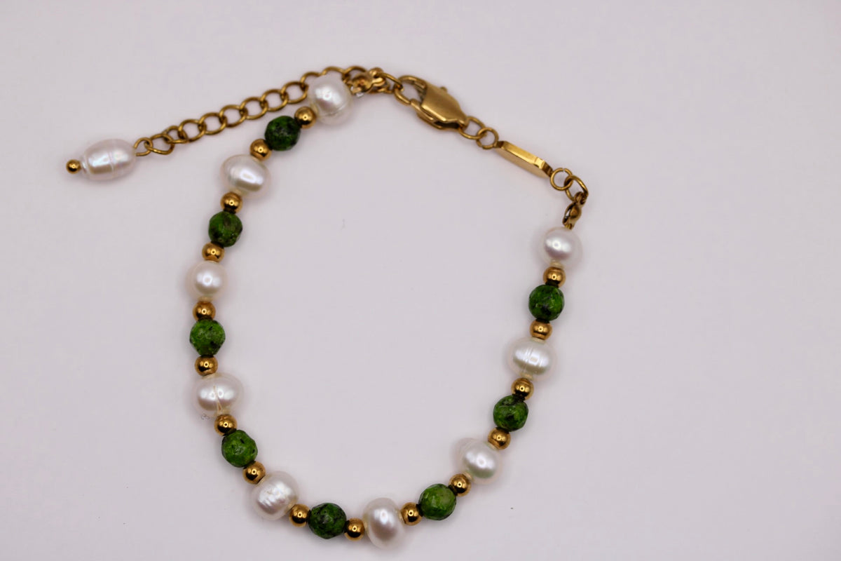 Pearl Emerald Bracelet