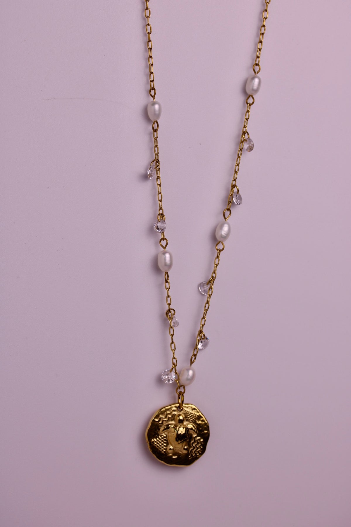 Sea Turtle Dancing Pearls Necklace