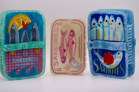 Sardine Cans Claw Clips