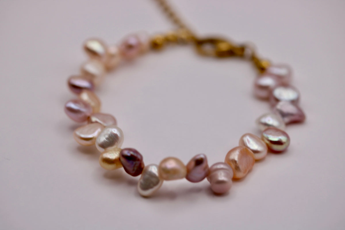 Asymmetrical Pearl Bracelets in Various Colors