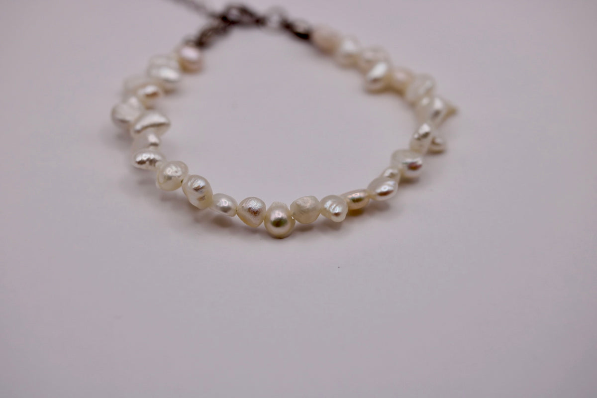 Asymmetrical Pearl Bracelets in Various Colors