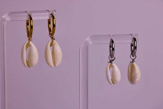 Mini Cowrie Earrings
