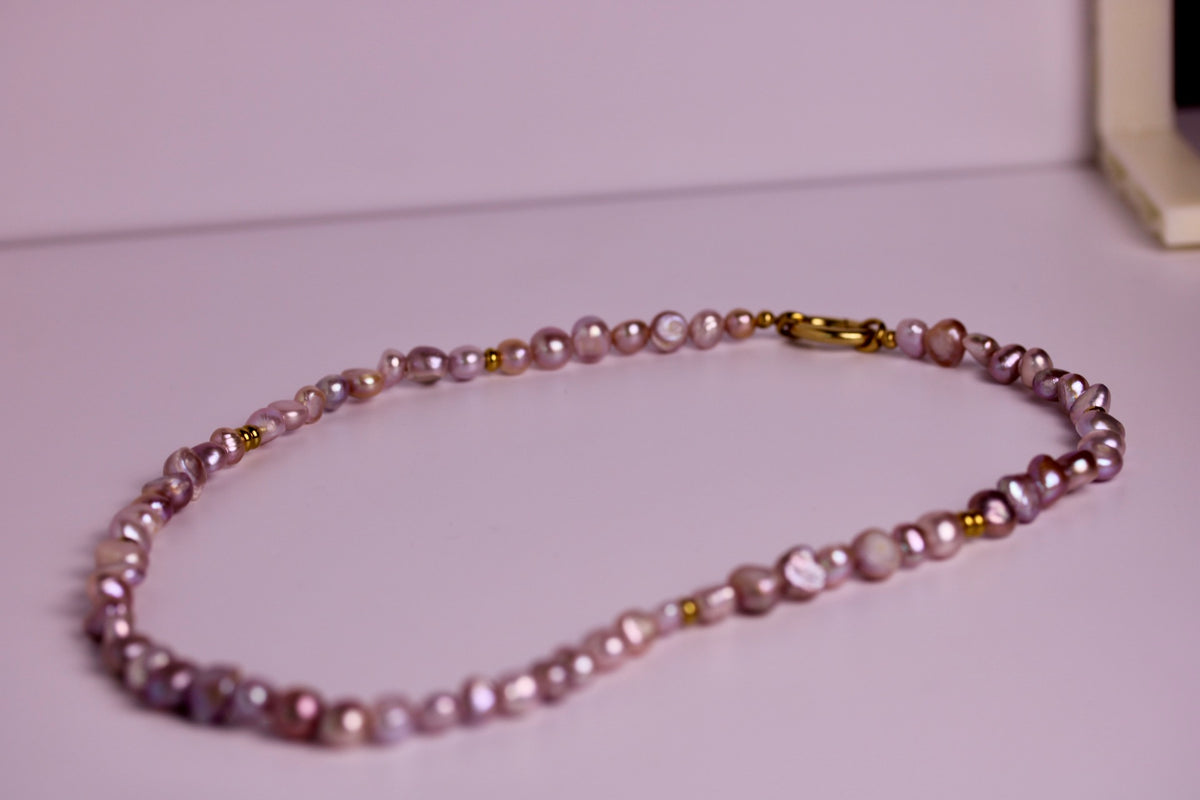 Sun + Sea Pearl Duo Necklace