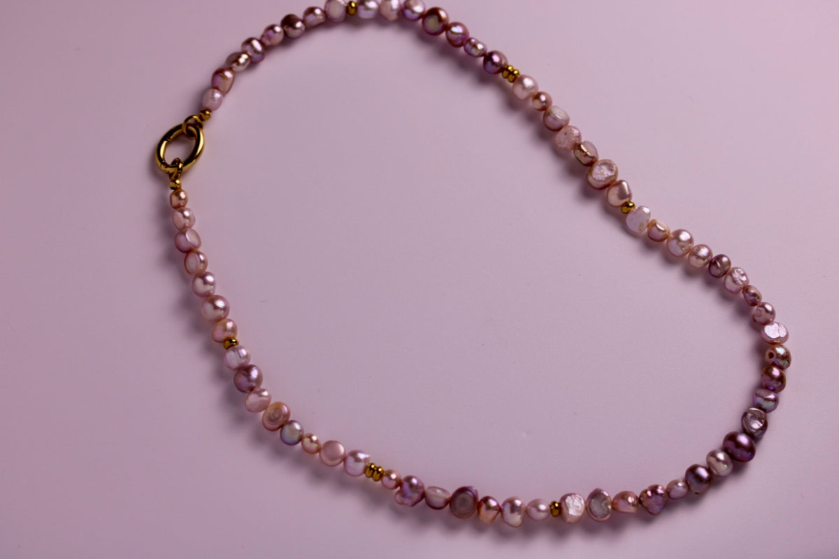 Sun + Sea Pearl Duo Necklace