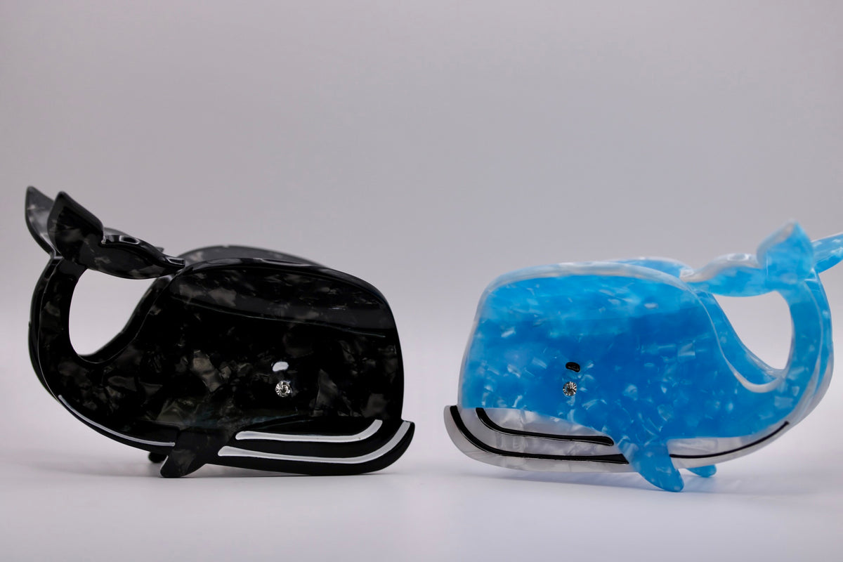 Big Whale Hair Clips