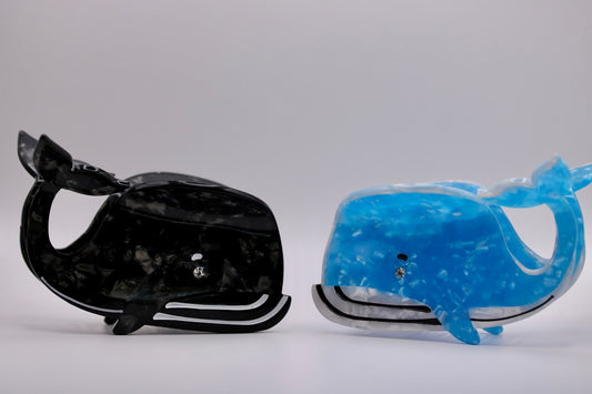 Big Whale Hair Clips