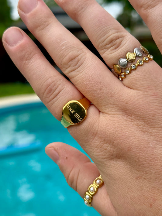 Golden Words Rings