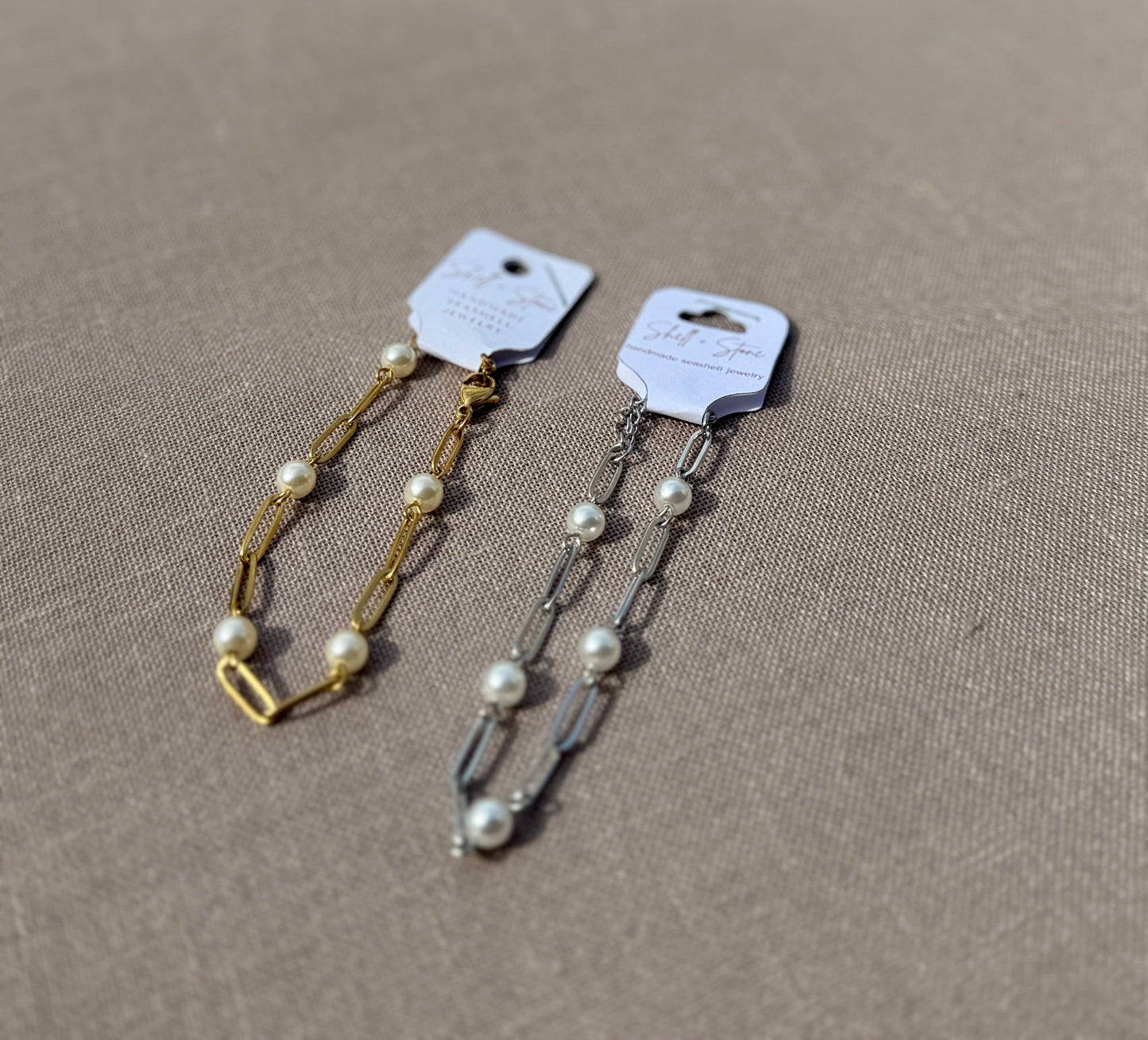 Seafoam + Shine Pearl Bracelet