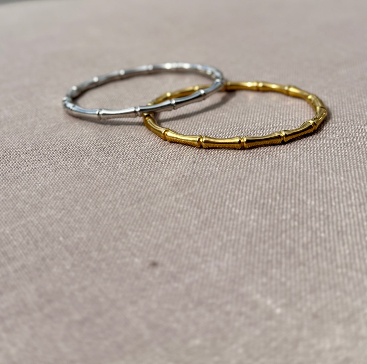 Island Time Bangle in Silver + Gold