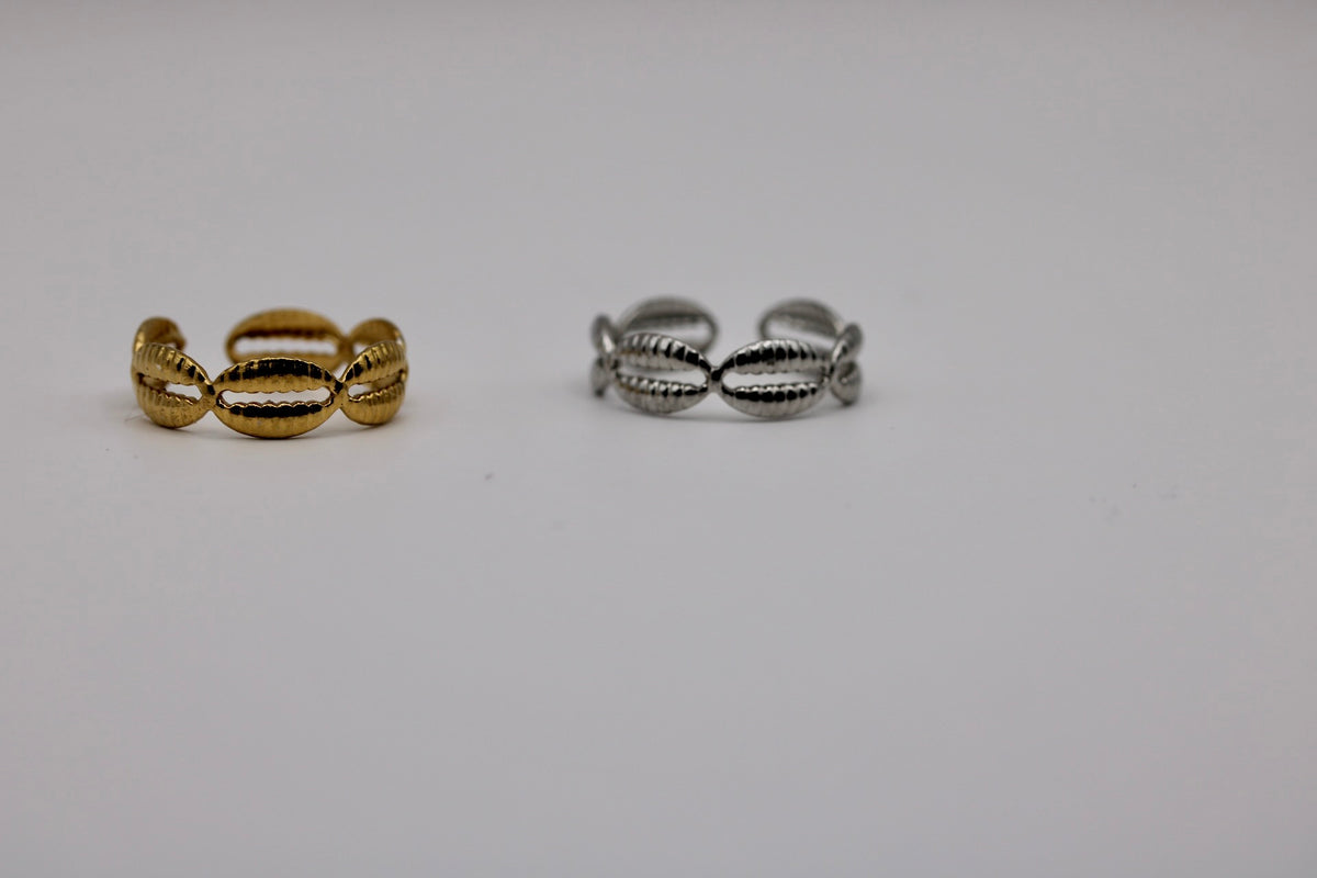 Forever Cowrie in Silver + Gold