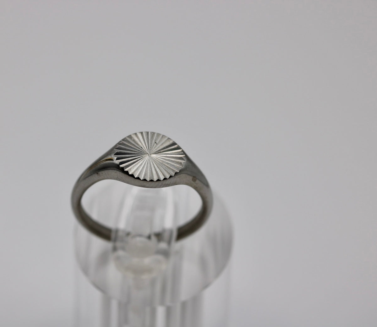 Sundial Ring in Silver + Gold