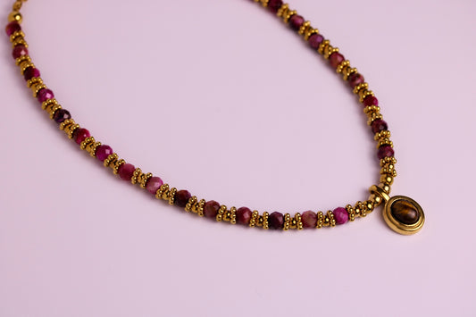 Chocolate Rose Necklace