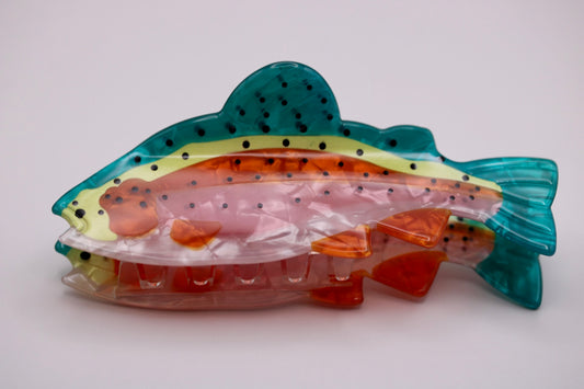 Rainbow Trout Hair Clip