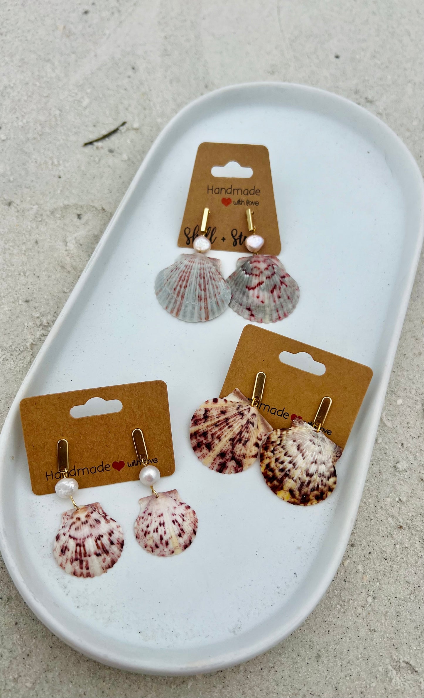 Summer Solstice Shell Studs