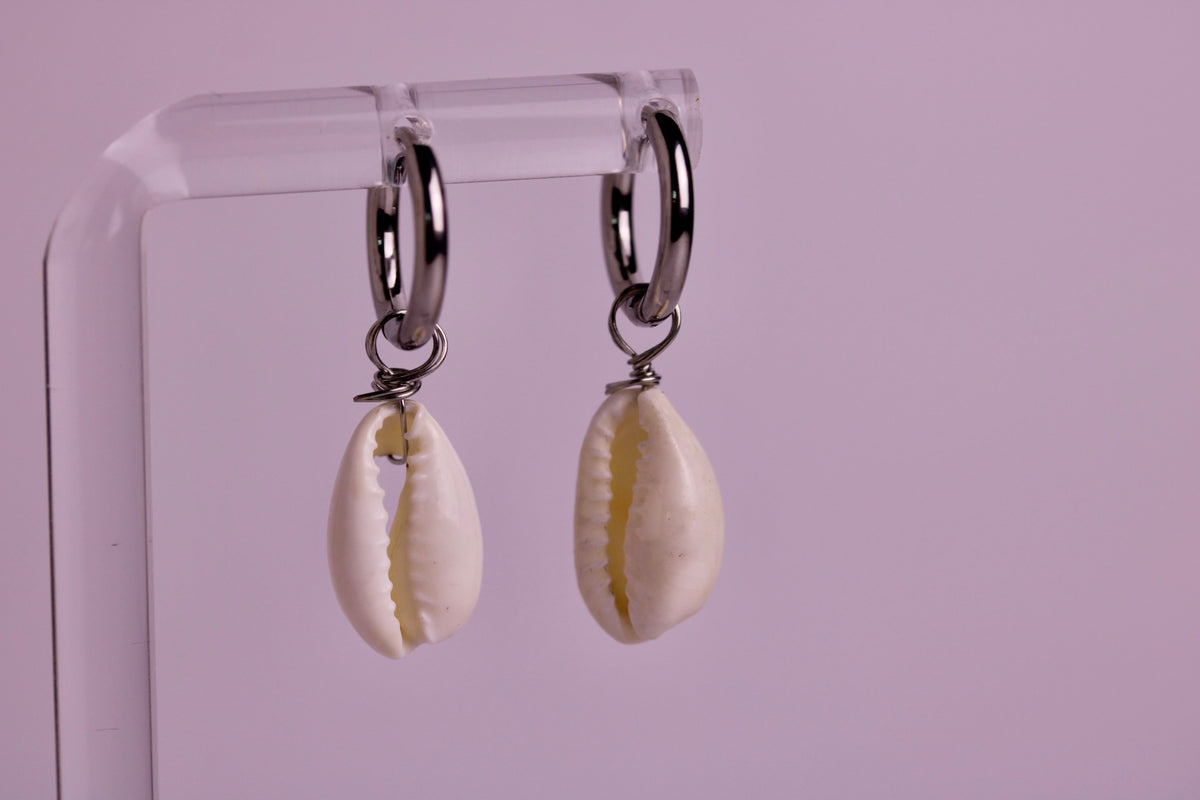Mini Cowrie Earrings