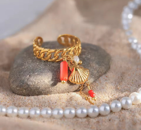 Charmed Seashell Ring
