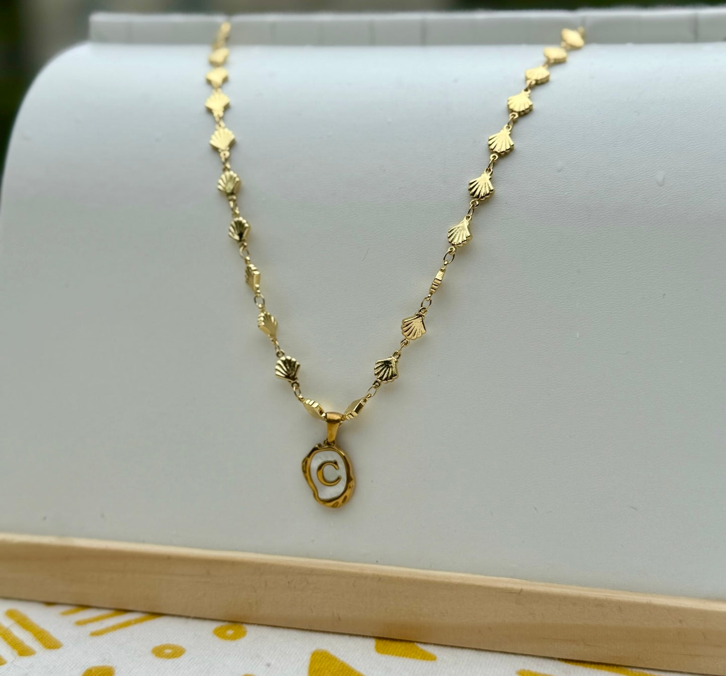 The Seaside Initial Necklace - Maris Chain Edition