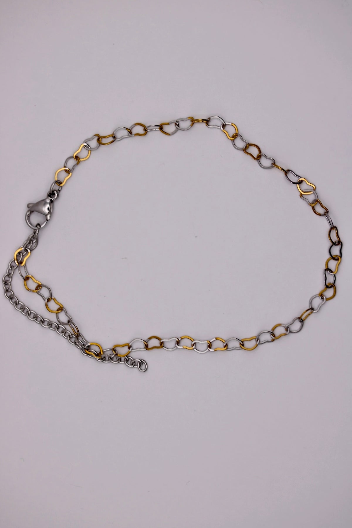 Little Love Anklet in Silver, Gold, and Two Toned