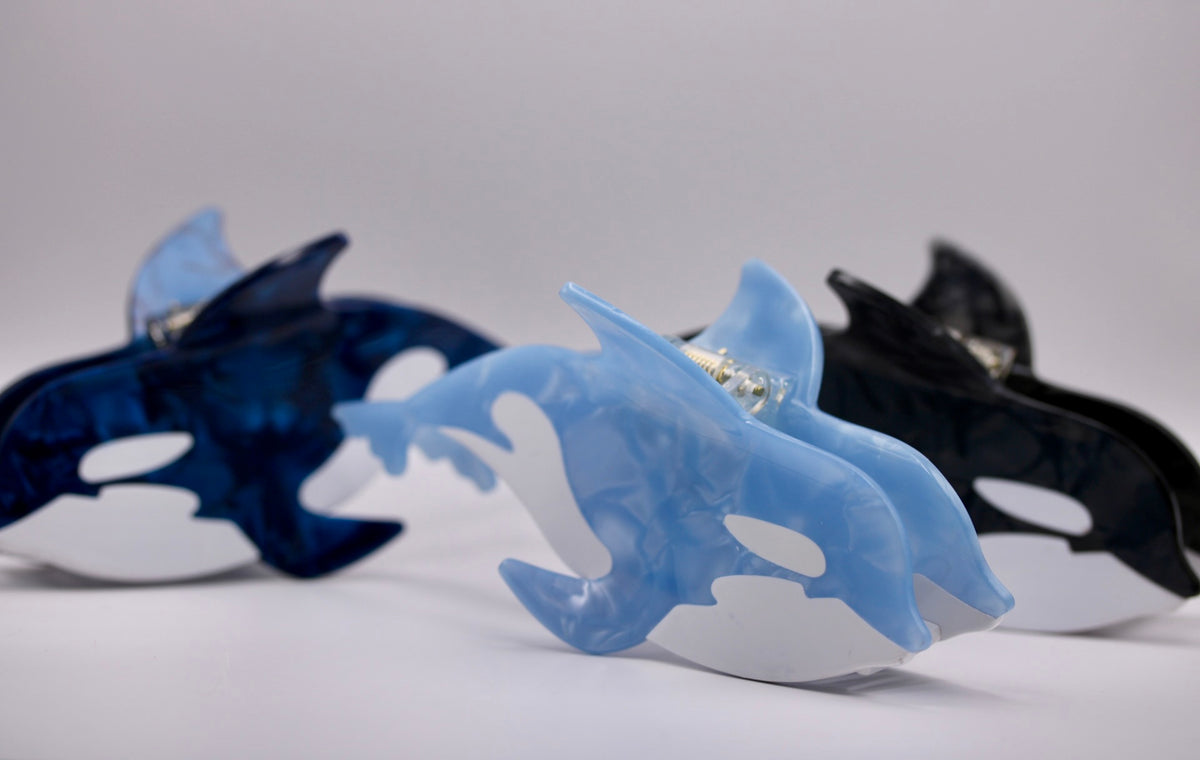 Orca Pod Hair Clips