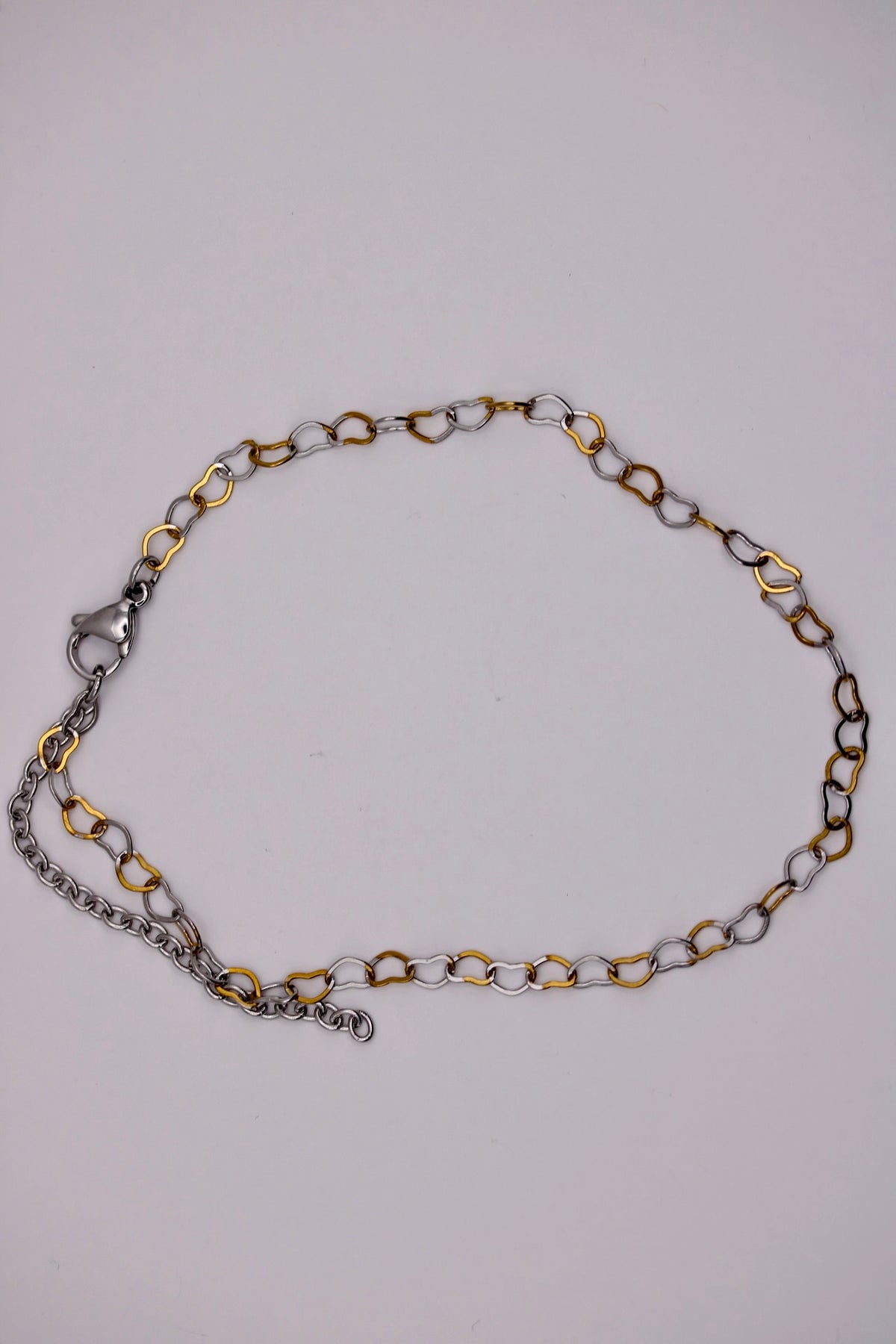 Little Love Anklet in Silver, Gold, and Two Toned