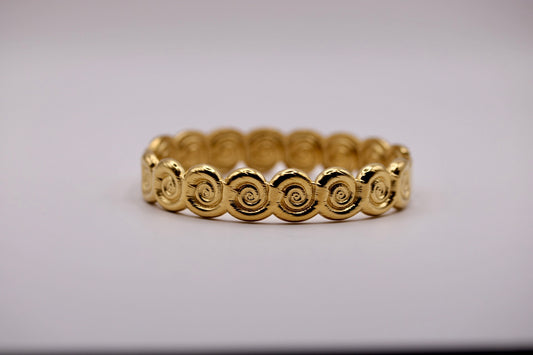 Shell Spiral Bangle