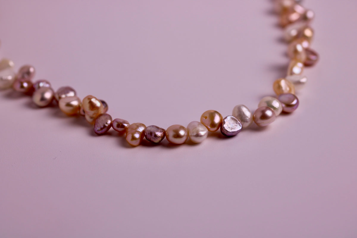 Asymmetrical Pearl Necklace