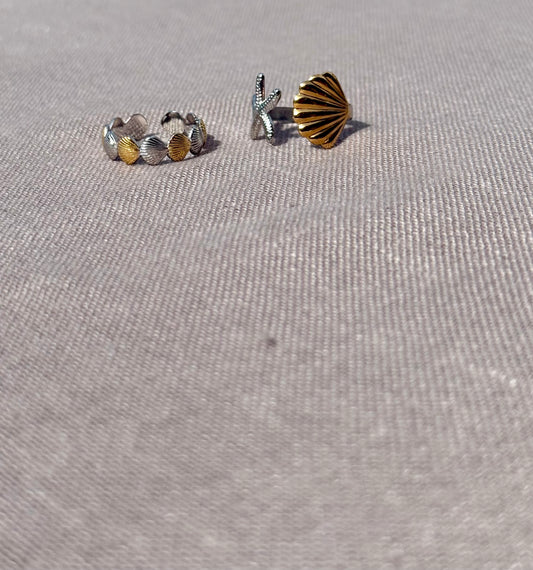 Two Toned Tide Ring