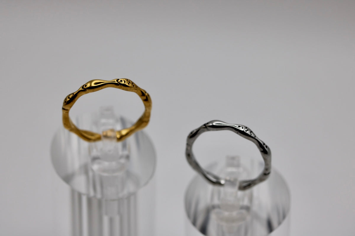 Sardine Band in Silver + Gold