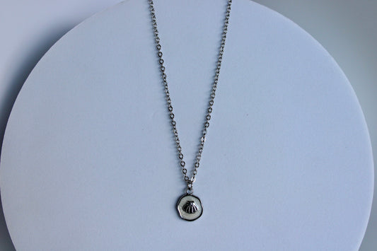 Shelled Stamp Necklace