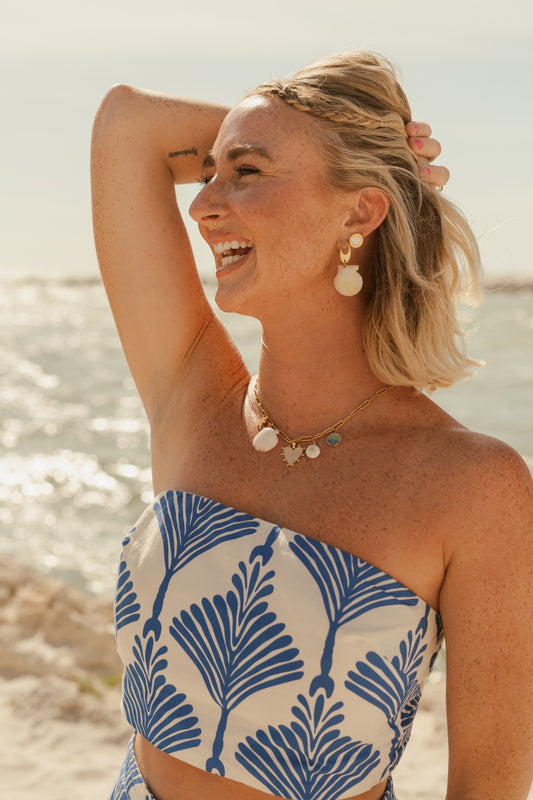 Coconut Glow Shell Earrings