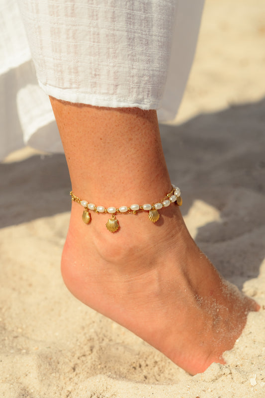 Salt + Shine Pearl Anklets
